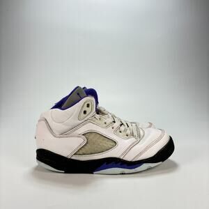 Nike Air Jordan 5 Retro Concord High Top Basketball Shoes 440889-141 Youth Sz 1Y